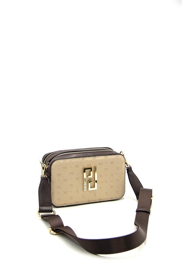 Silver Polo SP1078 Kadın Çapraz Çanta Logolu Nut-Kahve