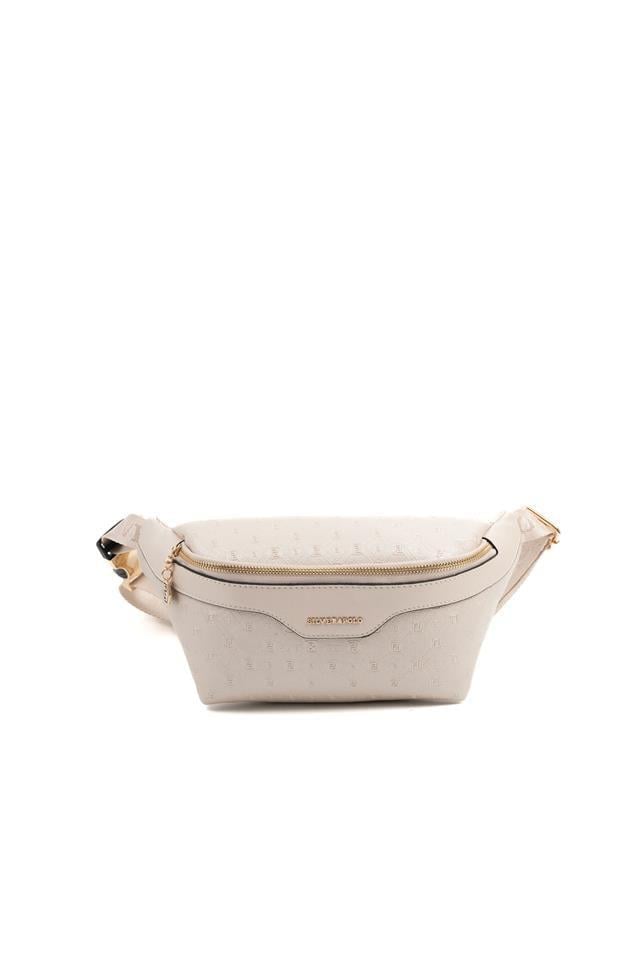 Silver & Polo SP1192 Kadın Bel Çantası Logolu Bej-S.Bej