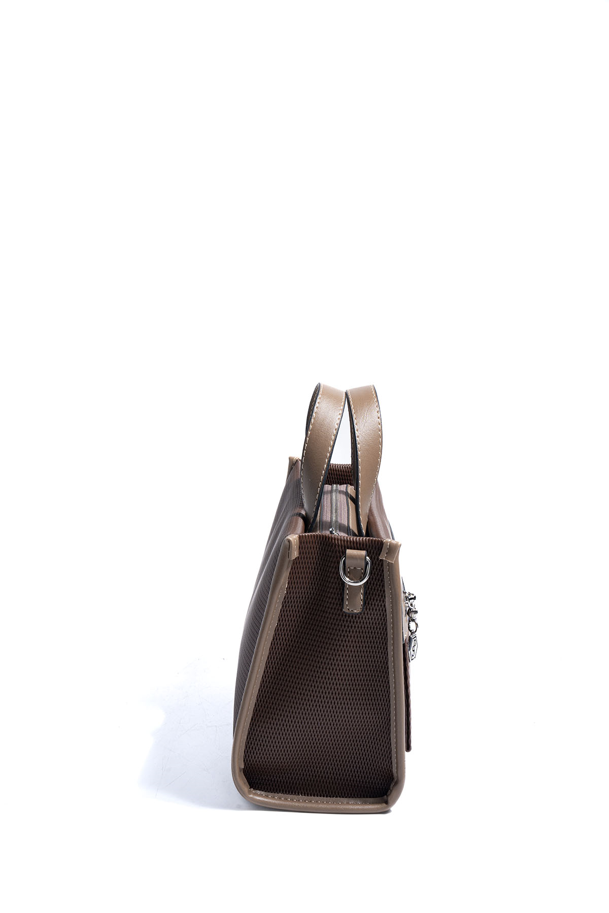 Silver & Polo SP1271 Kadın El Çantası Petek Kahve-Vizon