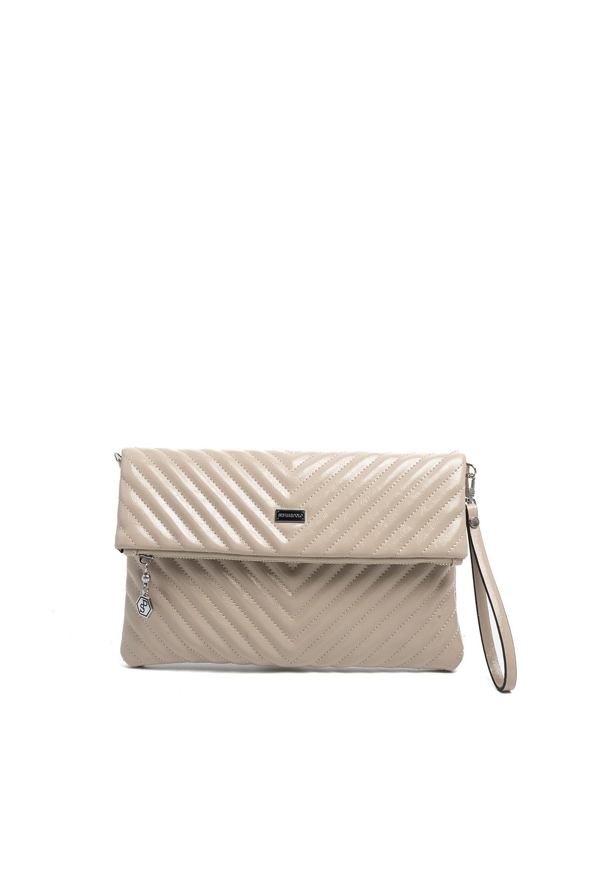 Silver Polo Vizon - Vizon Kapitone V Kadın Portföy ve Clutch El Çantası SP1134
