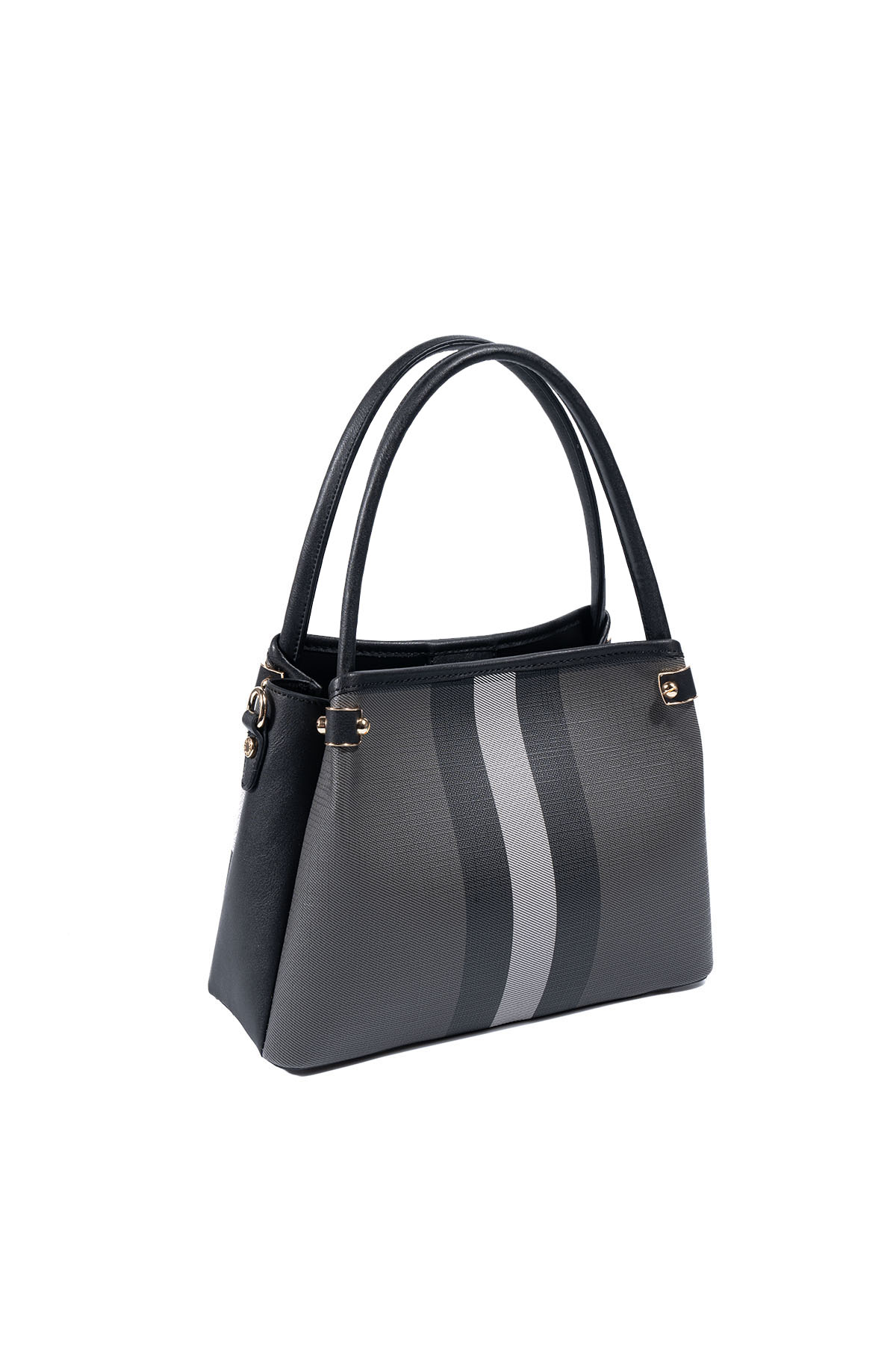 Silver & Polo SP1254 Kadın El Çantası Ekose Siyah