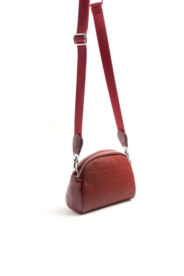 Silver & Polo SP1144 Kadın Çapraz Çanta Fashion Bordo-Rugan Bordo