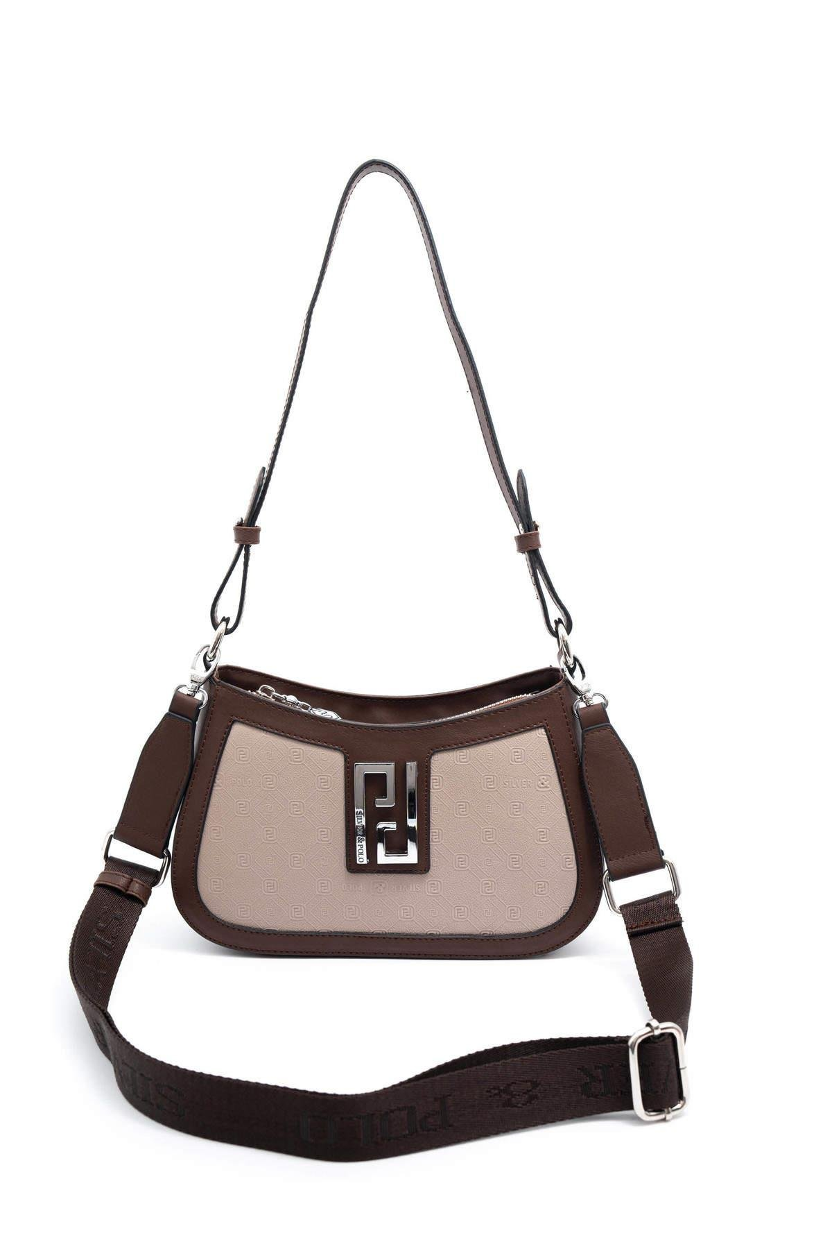 Silver Polo A.Vizon - Kahve Fashion Kadın Çapraz Çanta SP1132