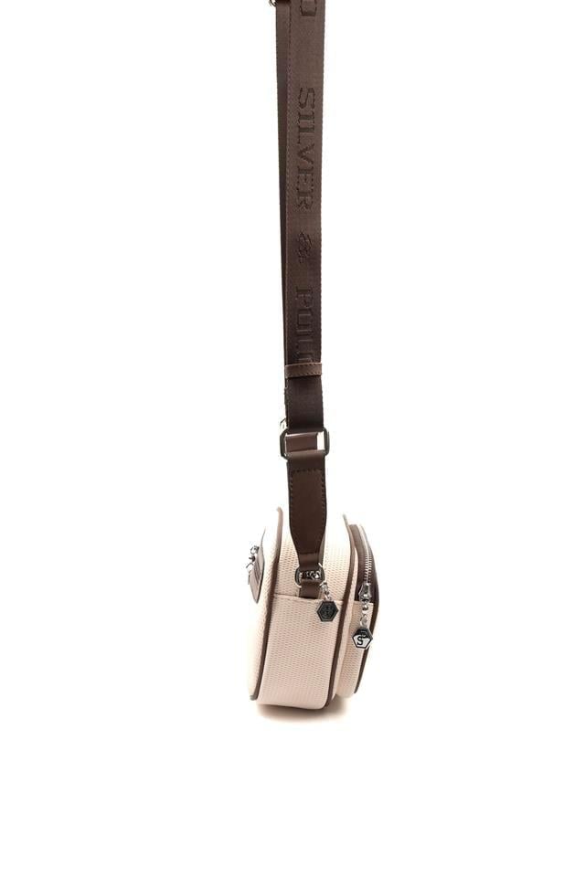 Silver & Polo SP1111 Kadın Çapraz Çanta Petek Bej-Kahve