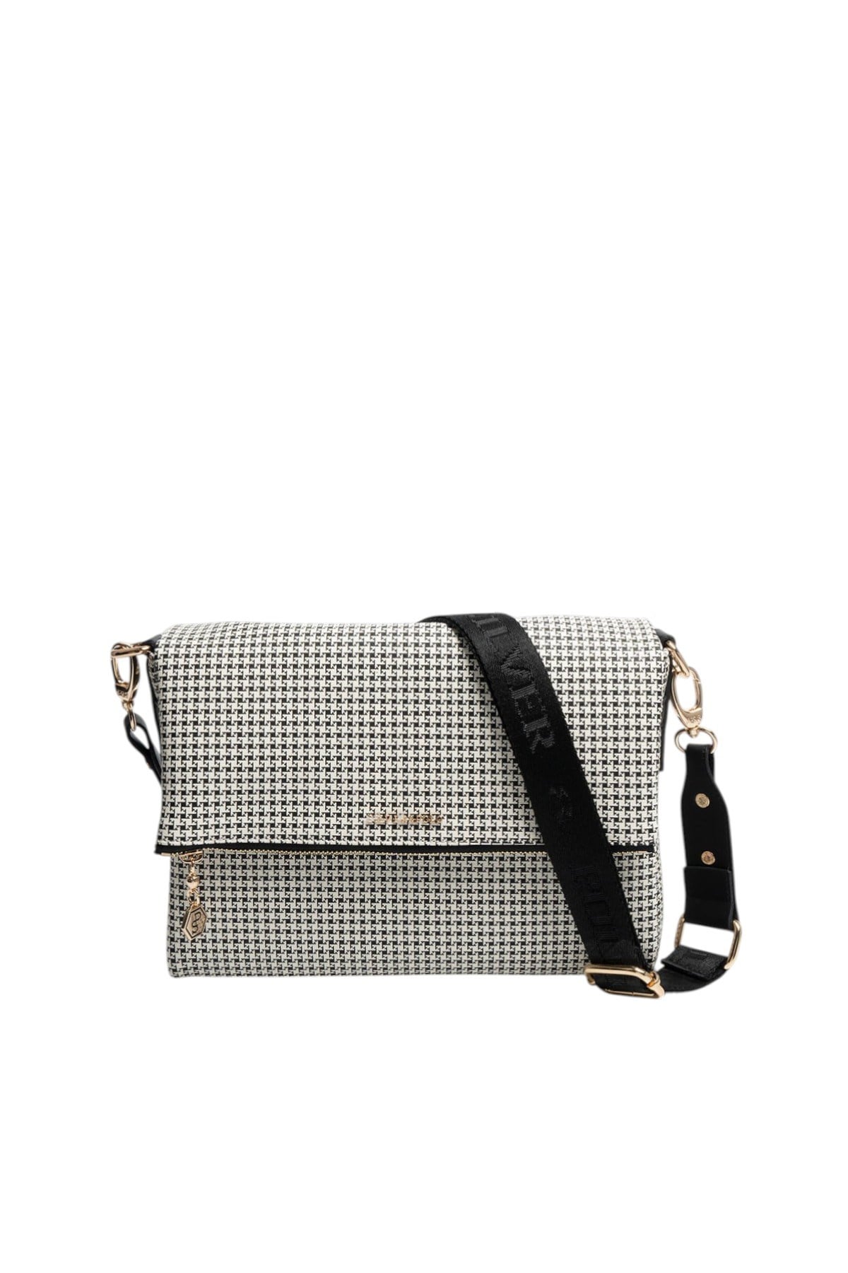 Silver & Polo SP963 Kadın Çapraz Çanta King Desen Siyah