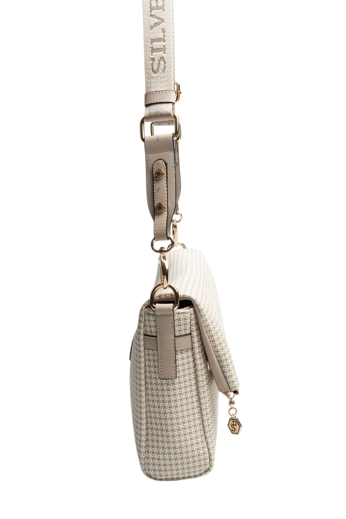 Silver & Polo SP963 Kadın Çapraz Çanta King Desen Kum-Kum Beji