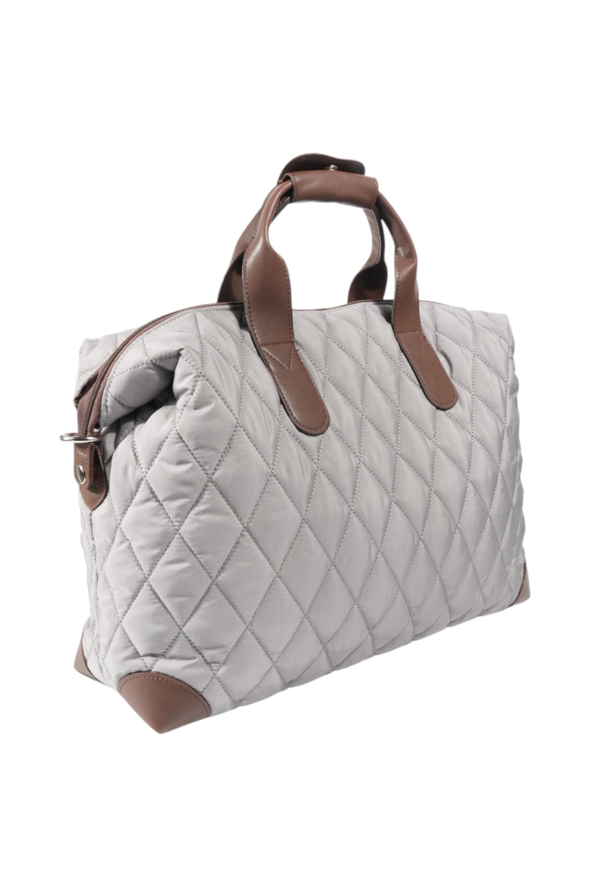 Silver & Polo SP1141 Kadın Seyahat Çantası Memory Gri-Kahve