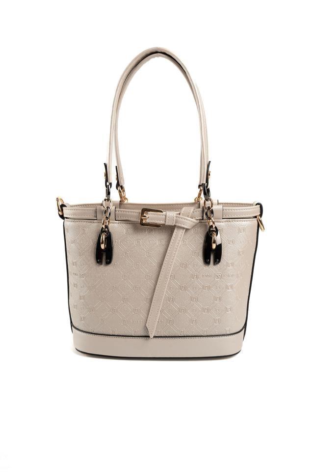 Silver Polo Bej - S.Bej Logolu Kadın El Çantası SP1155