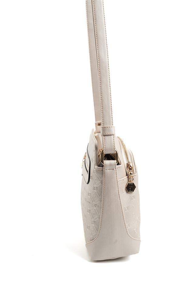 Silver Polo Bej - S.Bej Logolu Kadın Çapraz Çanta SP364