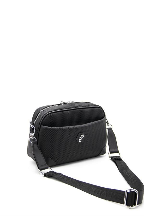 Silver Polo SP1094 Kadın Çapraz Çanta Petek Siyah-Siyah