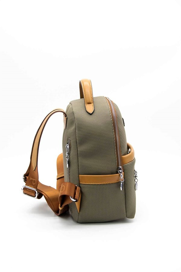 Silver Polo SP1061 Kadın Sırt Çantası Petek L.Haki-Camel