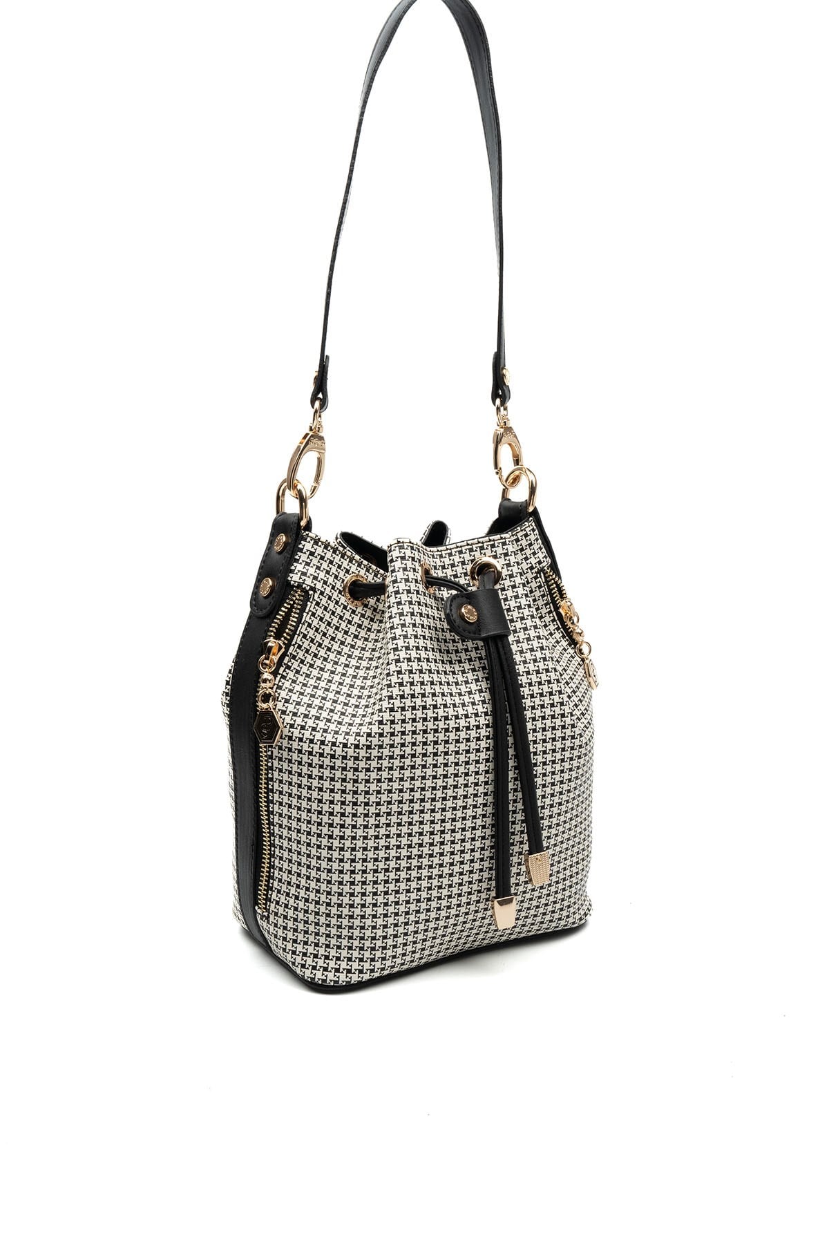 Silver & Polo SP1137 Kadın Omuz Çantası King Desen Siyah