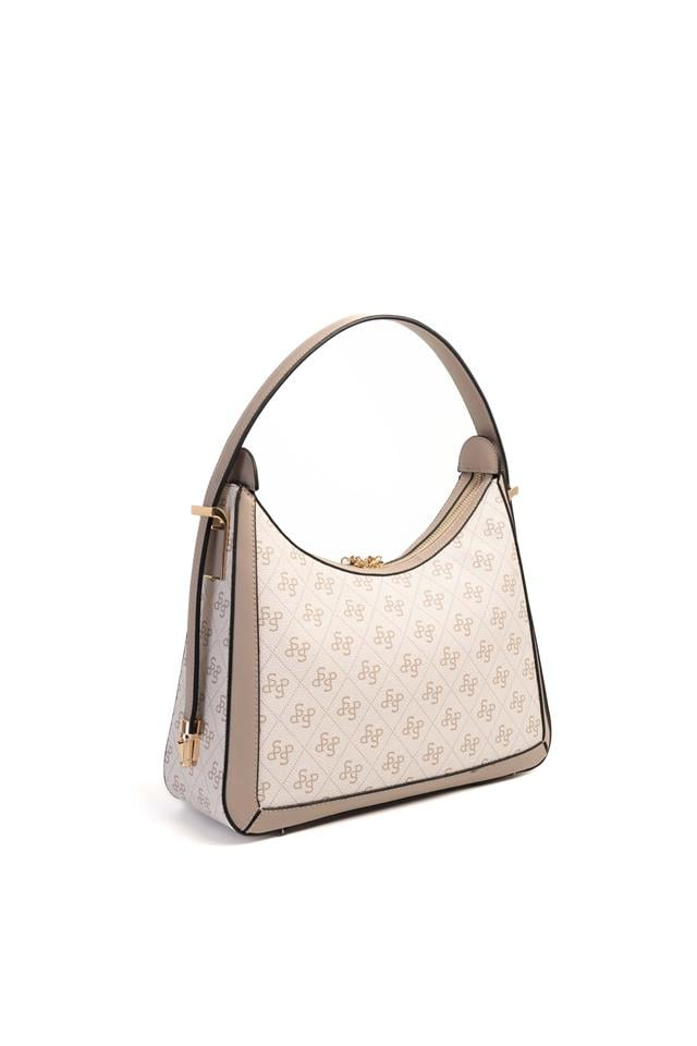 Silver & Polo SP1187 Kadın Omuz Çantası Monogram Bej-Kum