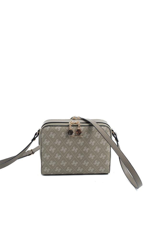 Silver Polo SP888 Kadın Çapraz Çanta Monogram Y.Yeşil-Y.Yeşil