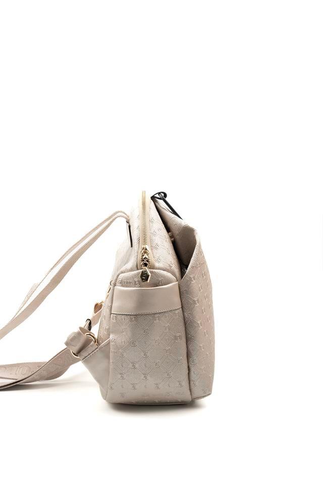 Silver & Polo SP771 Kadın Sırt Çantası Logolu Bej-S.Bej