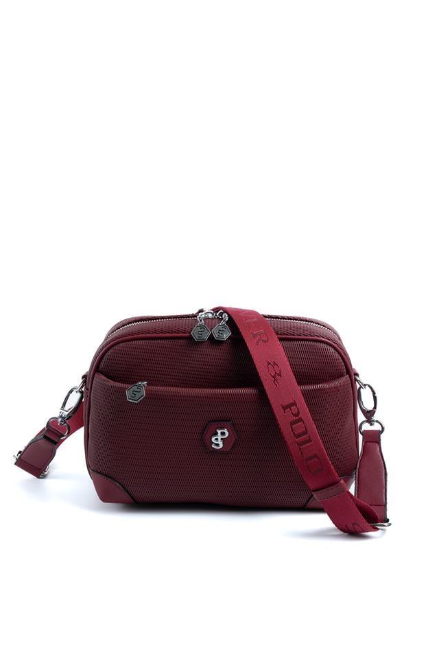 Silver & Polo SP1094 Kadın Çapraz Çanta Petek Bordo