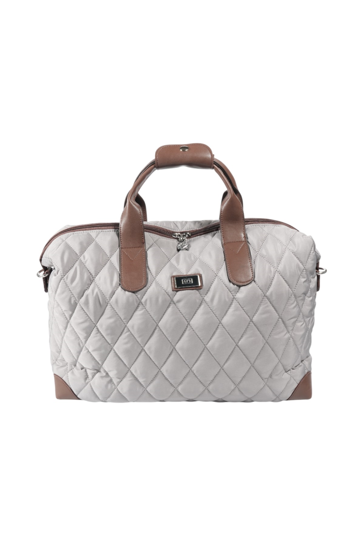 Silver & Polo SP1141 Kadın Seyahat Çantası Memory Gri-Kahve