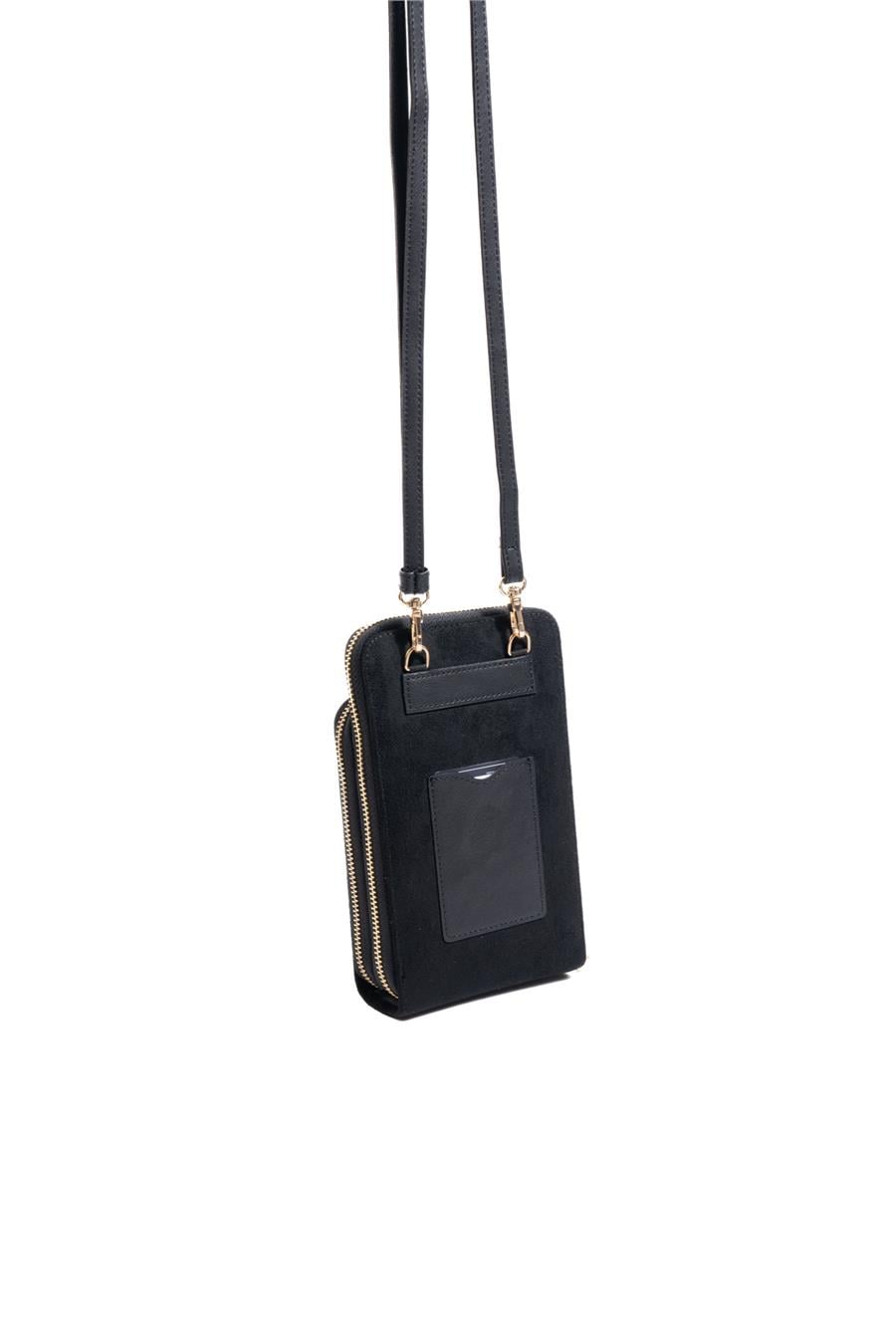 Silver & Polo SP1011 Kadın Telefon Çantası Hasır Siyah