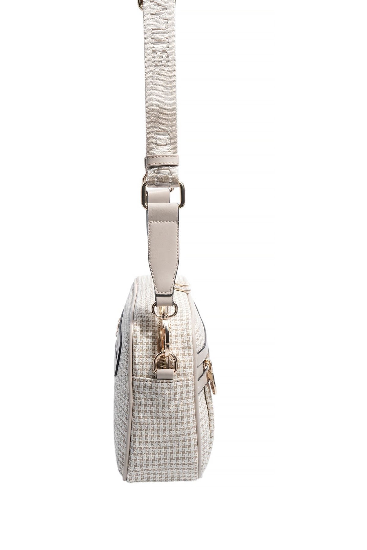 Silver & Polo SP1280 Kadın Çapraz Çanta King Desen Kum-Kum Beji