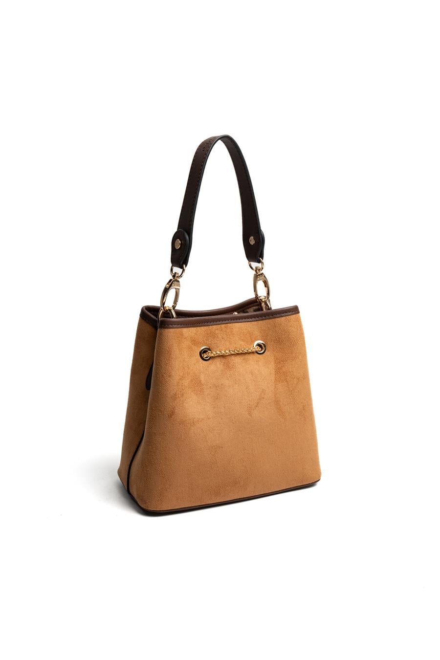 Silver & Polo SP1266 Kadın Çapraz Çanta Süet Taba-Kahve