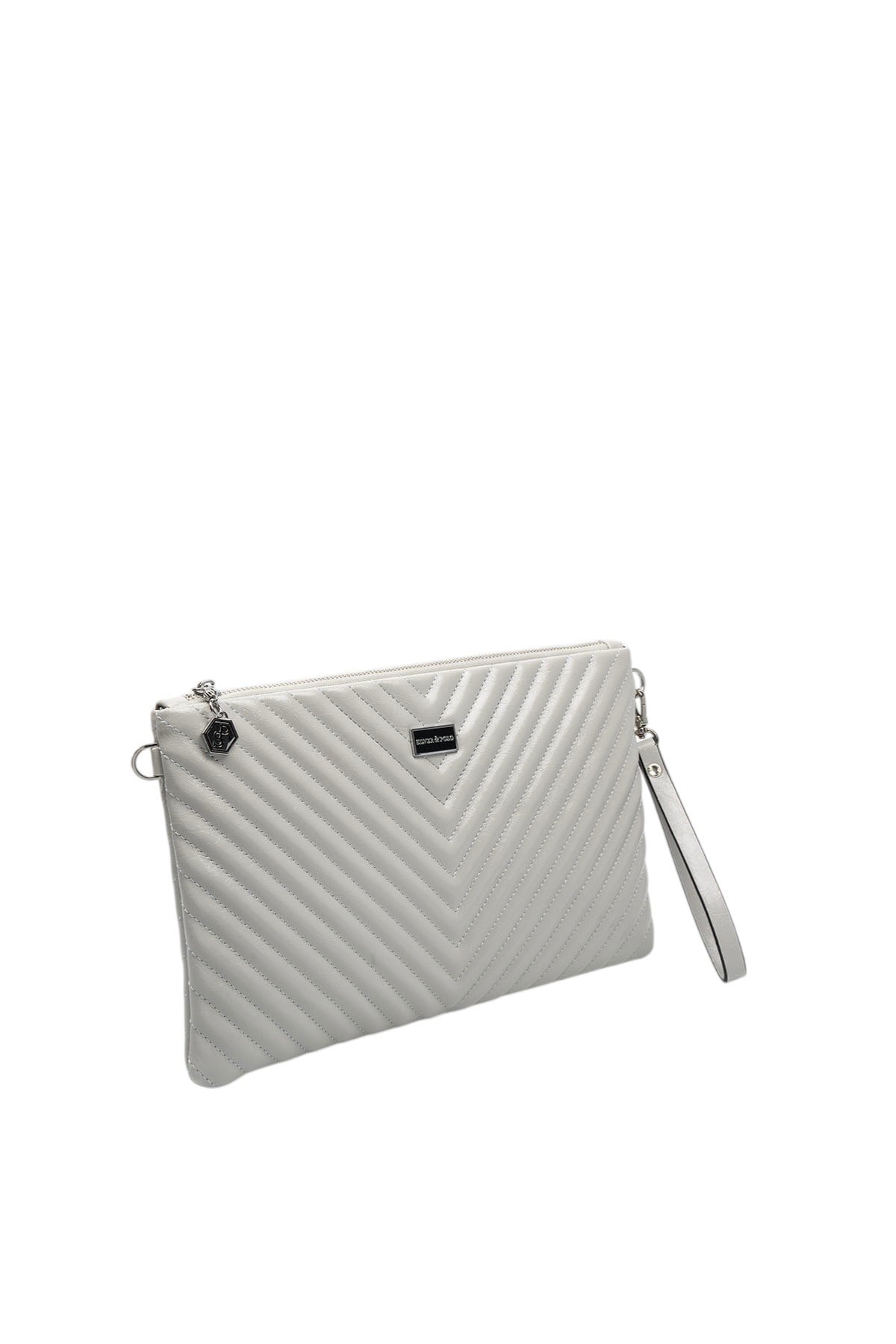 Silver Polo SP1034 Kadın Portföy & Clutch Crash Gri-Gri