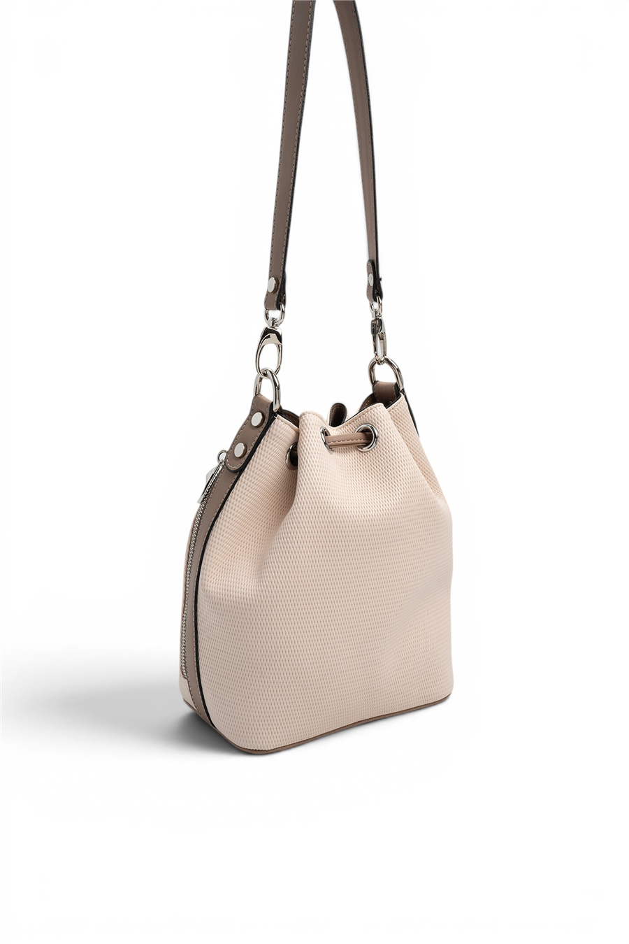 Silver & Polo SP1137 Kadın Omuz Çantası Petek Bej-Latte