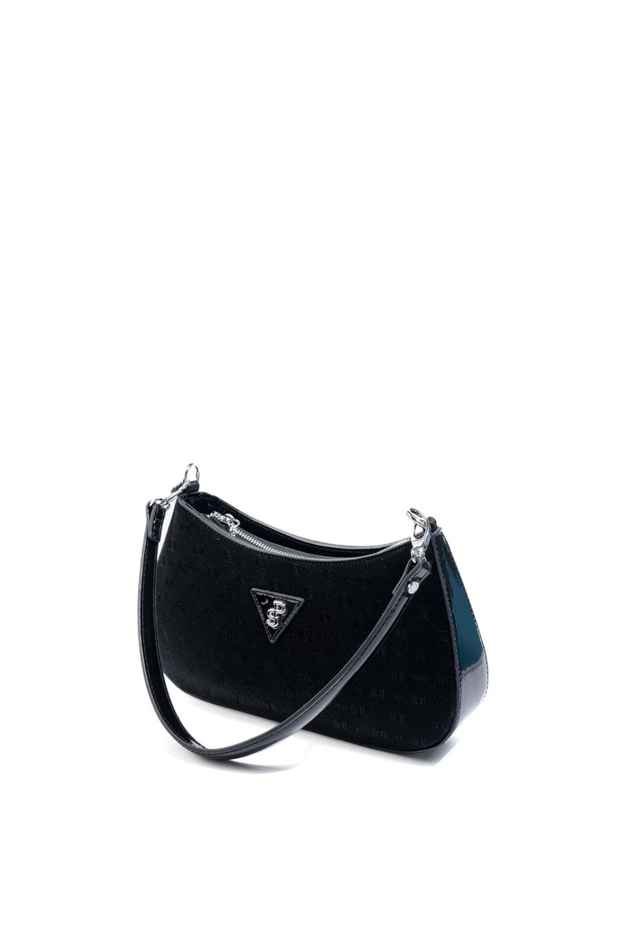 Silver & Polo SP1251 Kadın Omuz Çantası Fashion Siyah-Rugan Siyah