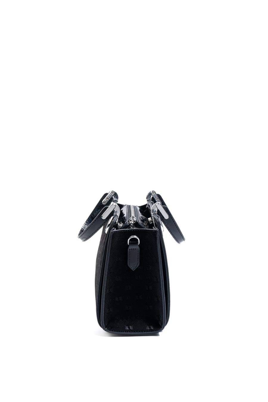 Silver & Polo SP1133 Kadın El Çantası Fashion Siyah-Rugan Siyah