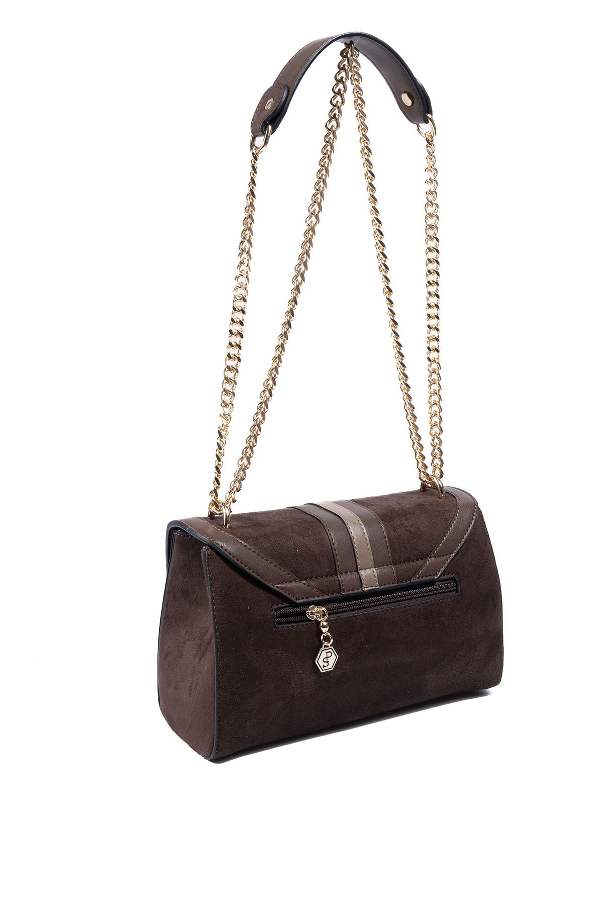 Silver & Polo SP1139 Kadın Çapraz Çanta Süet Kahve
