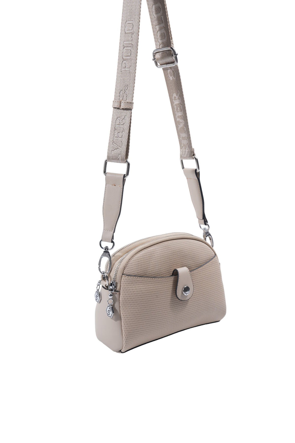 Silver & Polo SP1144 Kadın Çapraz Çanta Petek Kum Beji