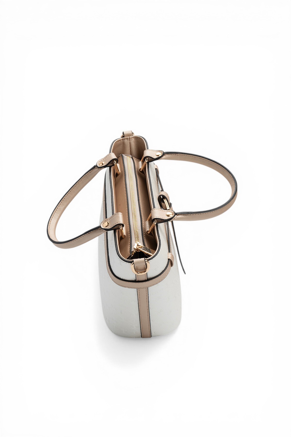 Silver & Polo SP1283 Kadın El Çantası Logolu Sedef-S.Nut