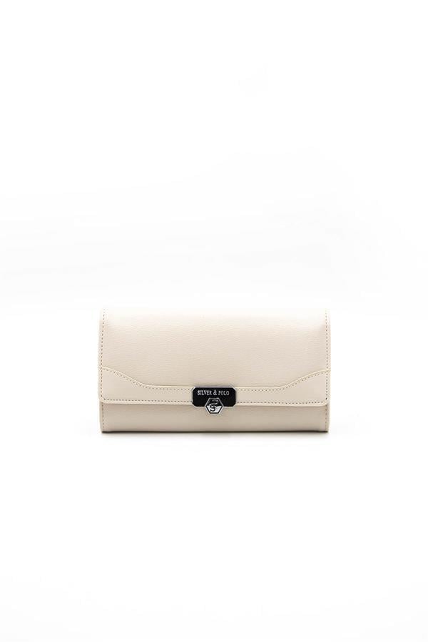 Silver & Polo SP979 Kadın Cüzdan & Kartlık Düz Bej