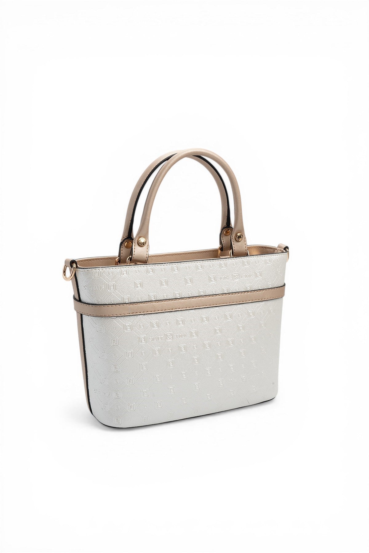 Silver & Polo SP1283 Kadın El Çantası Logolu Sedef-S.Nut