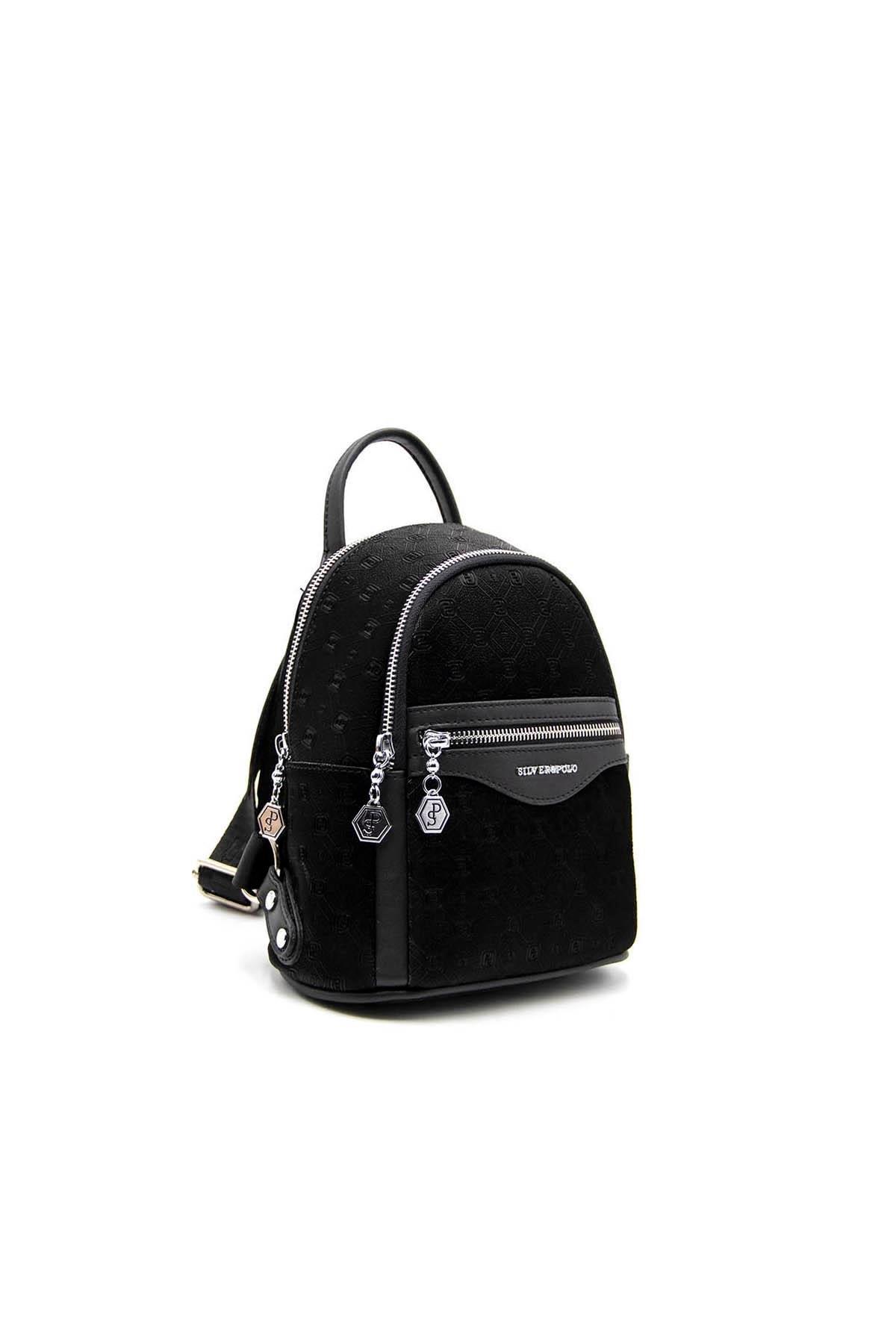 Silver & Polo SP983 Kadın Sırt Çantası Fashion Siyah