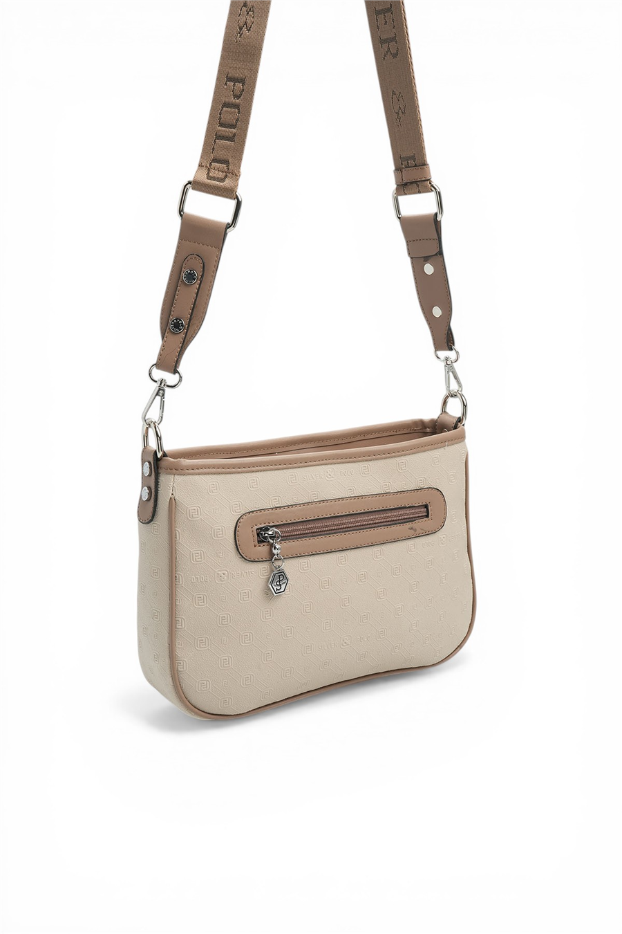 Silver Polo SP1160 Kadın Çapraz Çanta Fashion Bej-Latte