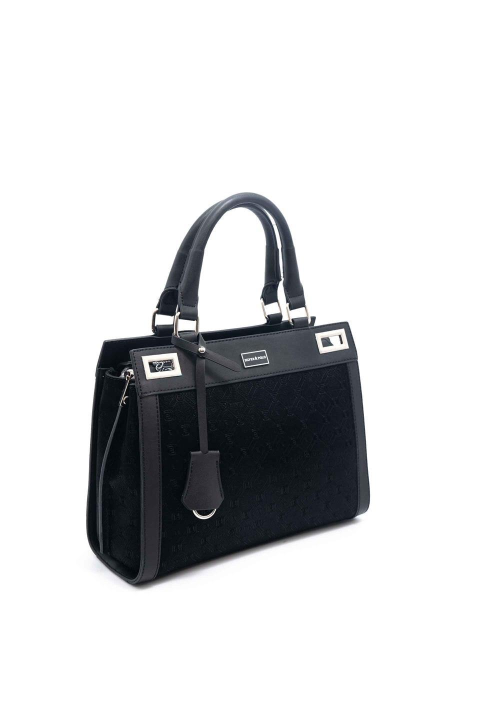 Silver Polo SP1174 Kadın El Çantası Fashion Siyah-Siyah