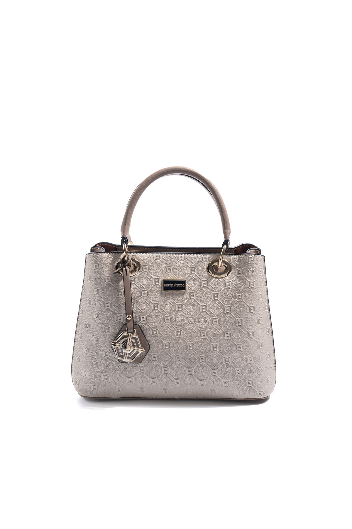Silver & Polo SP1272 Kadın El Çantası Fashion Bej-Latte