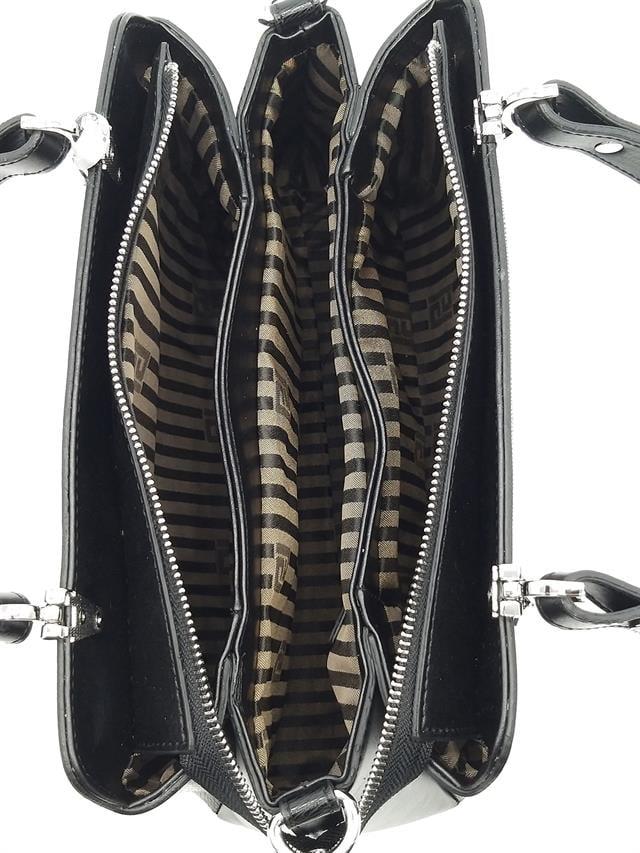 Silver & Polo SP972 Kadın El Çantası Ekose Koyu Kahve-Kahve