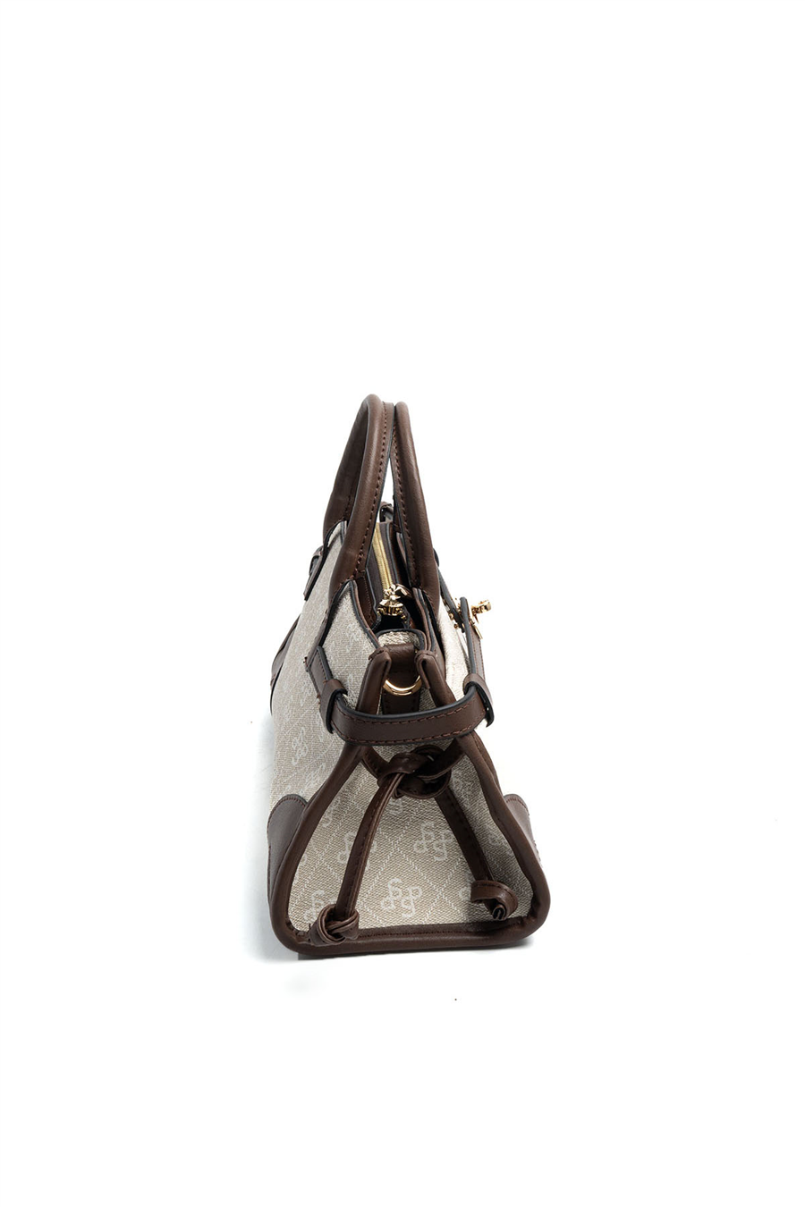 Silver Polo Taş - Kahve Monogram Kadın El Çantası SP1260