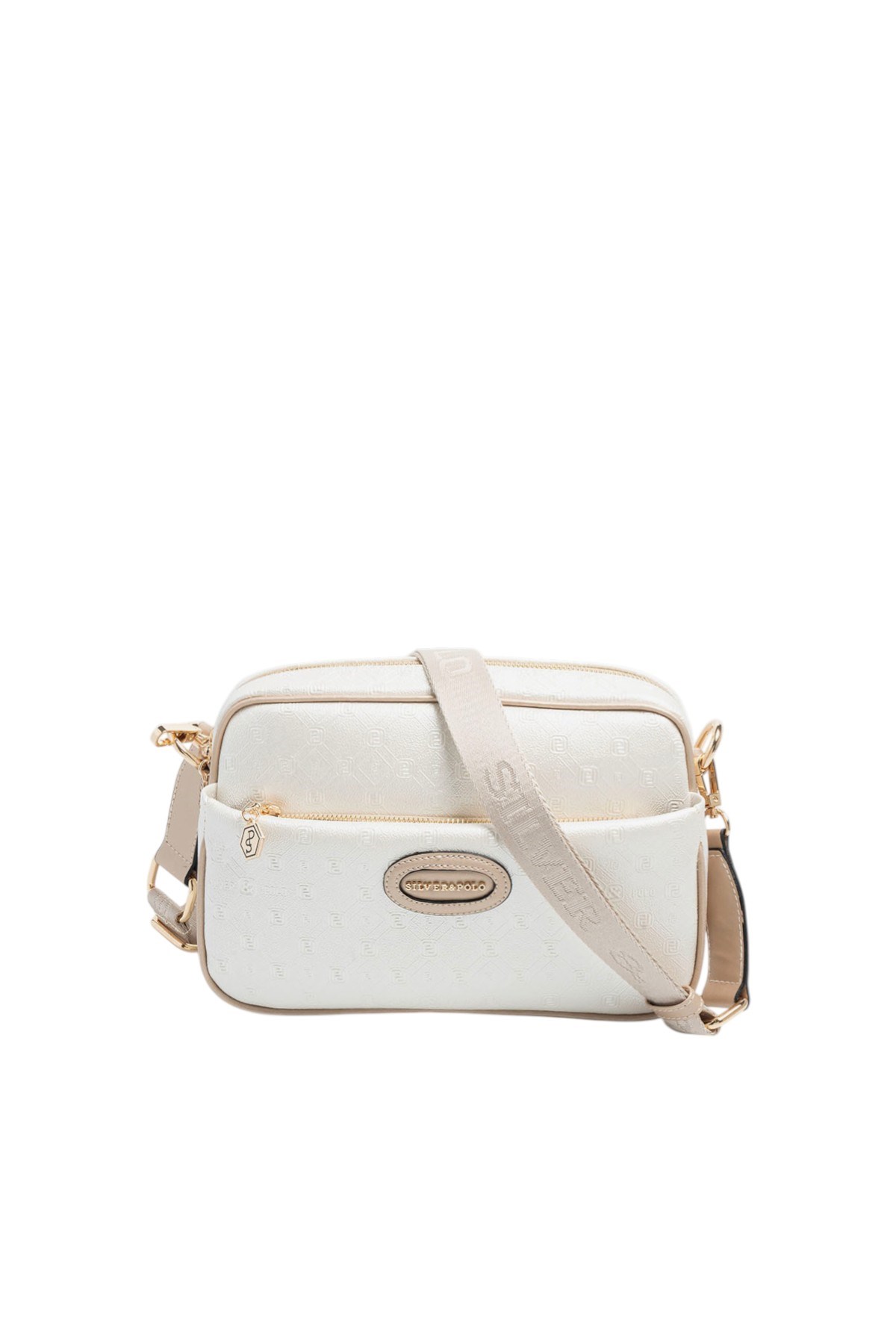 Silver & Polo SP1267 Kadın Çapraz Çanta Logolu Sedef-S.Nut