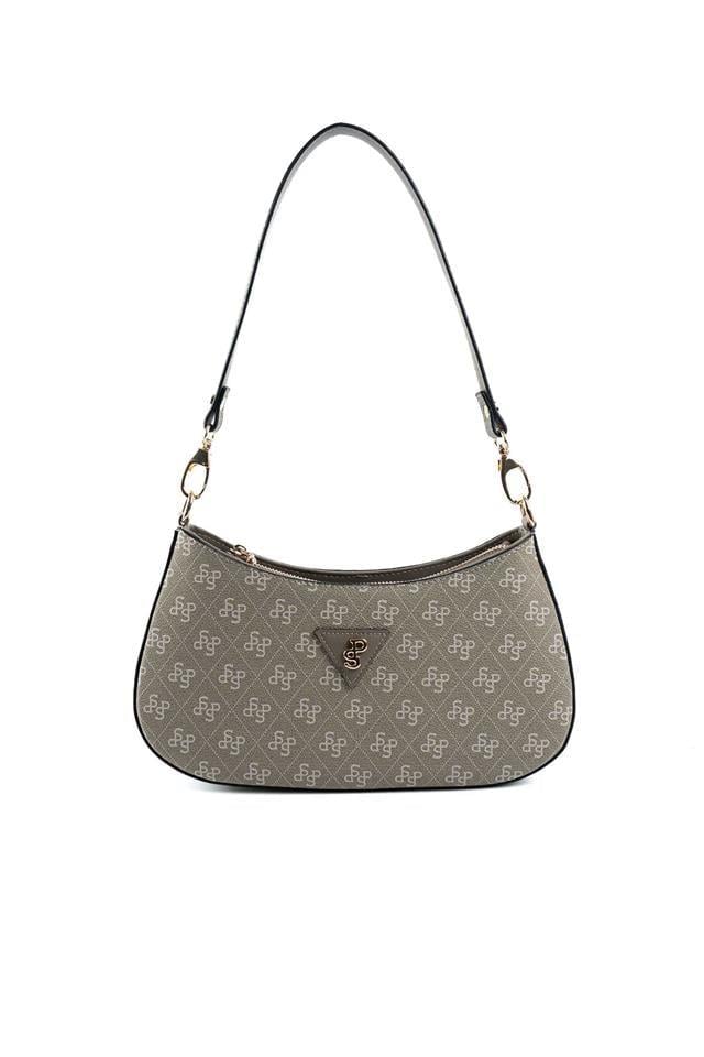 Silver & Polo SP1251 Kadın Omuz Çantası Monogram Y.Yeşil