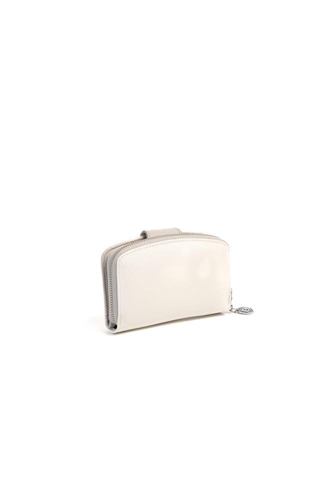 Silver & Polo SP874 Kadın Cüzdan & Kartlık Düz Beyaz-A.Gri
