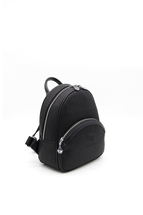Silver & Polo SP945 Kadın Sırt Çantası Petek Siyah