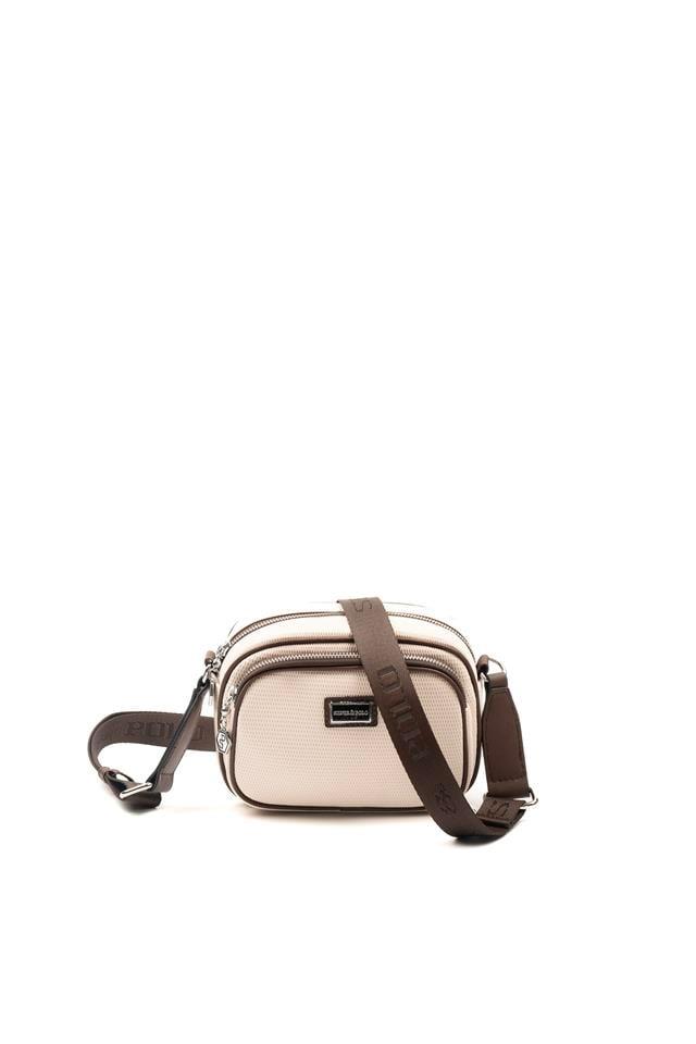 Silver & Polo SP1111 Kadın Çapraz Çanta Petek Bej-Kahve