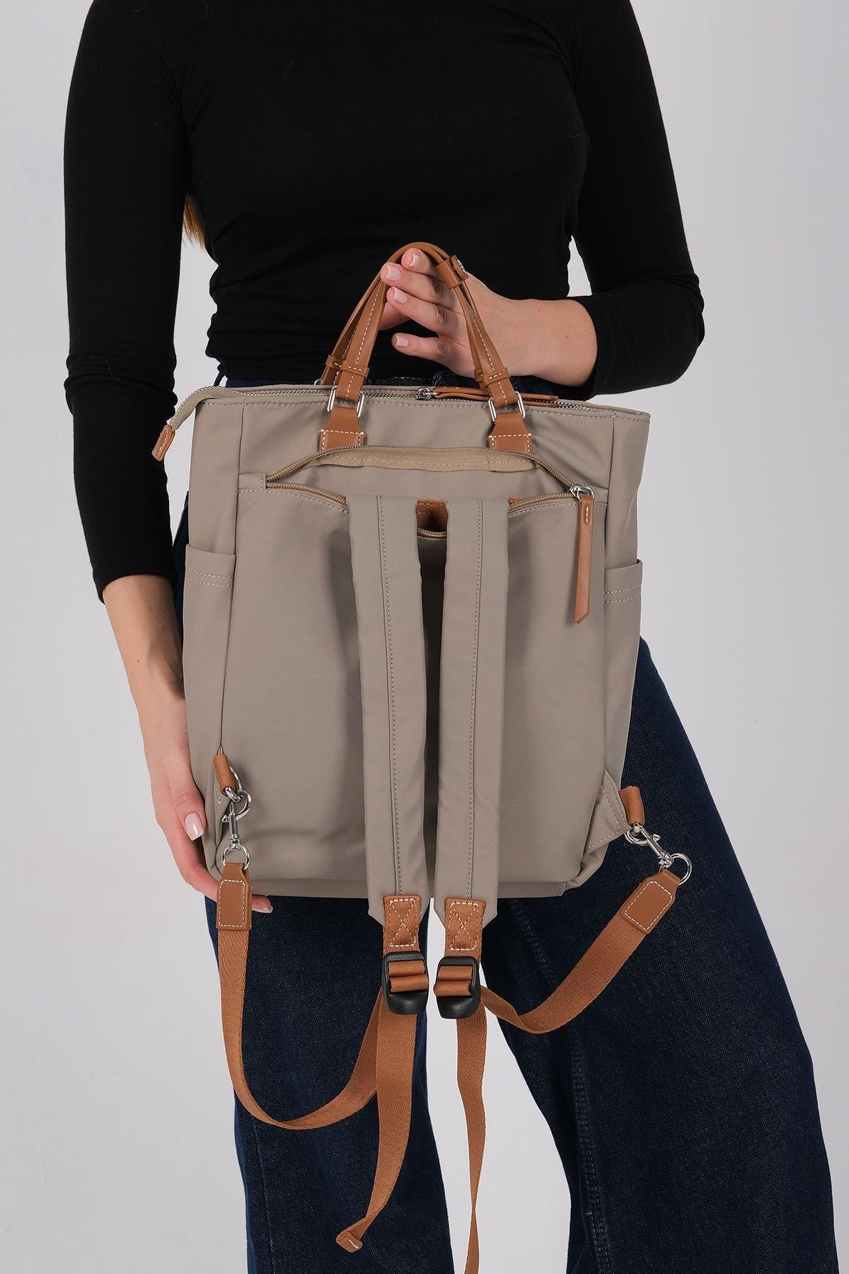 Silver & Polo SP1226 Kadın El Çantası Saten Yeşil-Taba