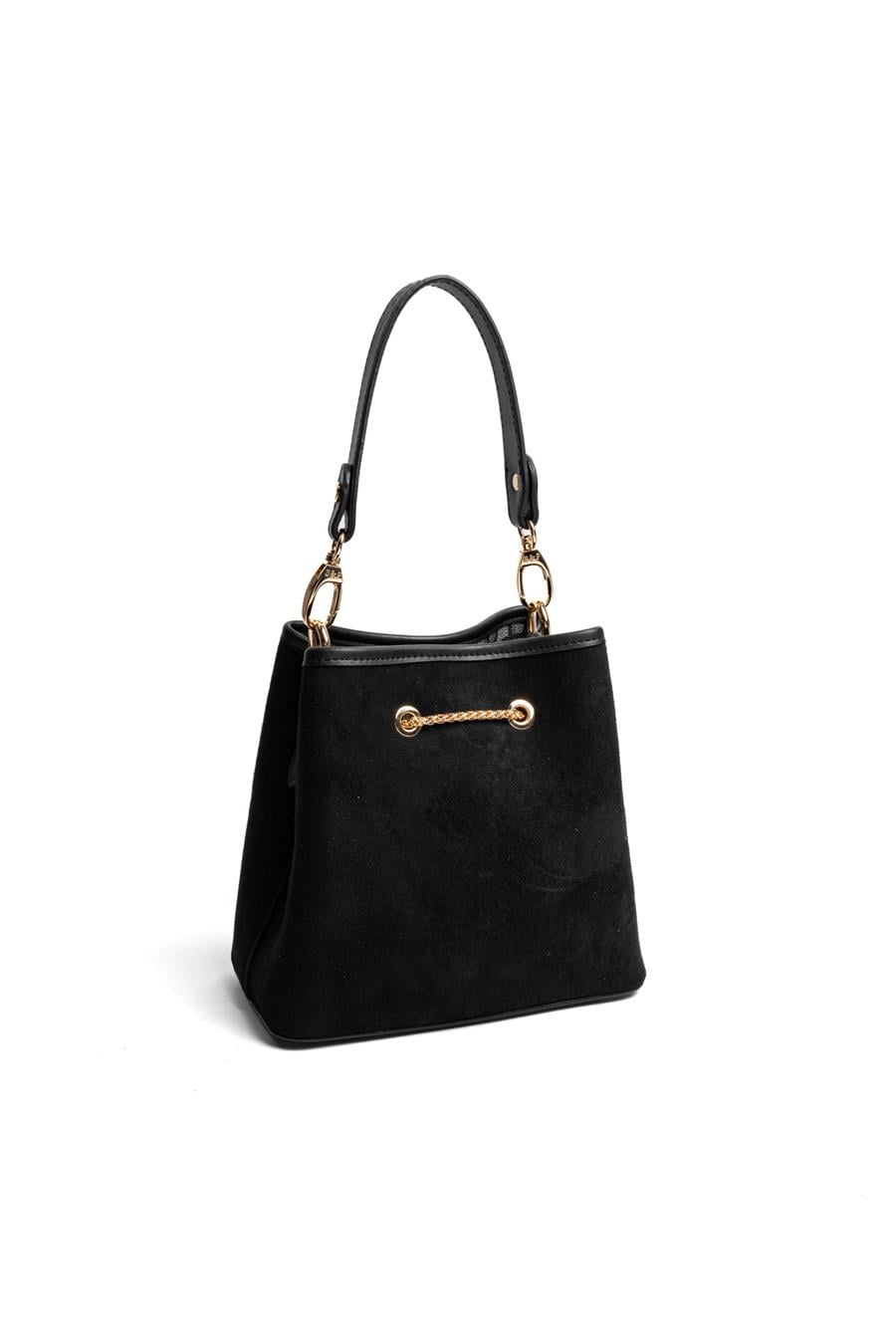 Silver & Polo SP1266 Kadın Çapraz Çanta Süet Siyah-Siyah