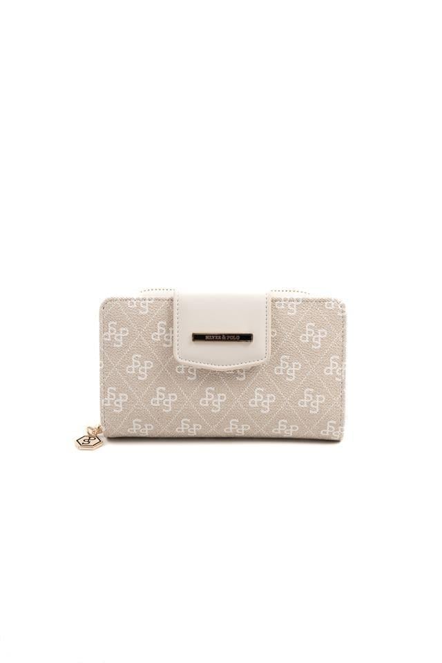 Silver & Polo SP1202 Kadın Cüzdan & Kartlık Monogram Taş-Kemik
