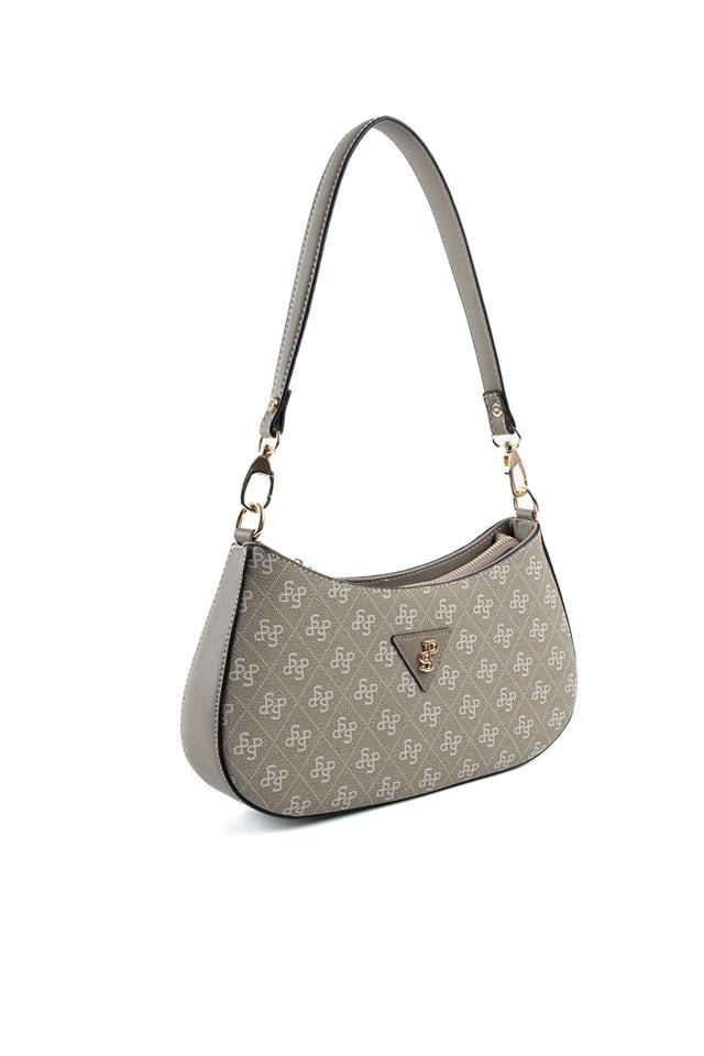 Silver & Polo SP1251 Kadın Omuz Çantası Monogram Y.Yeşil