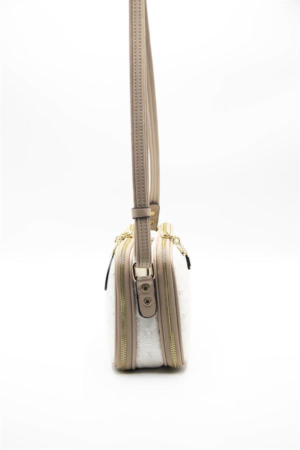 Silver & Polo SP899 Kadın Çapraz Çanta Logolu Sedef-S.Nut