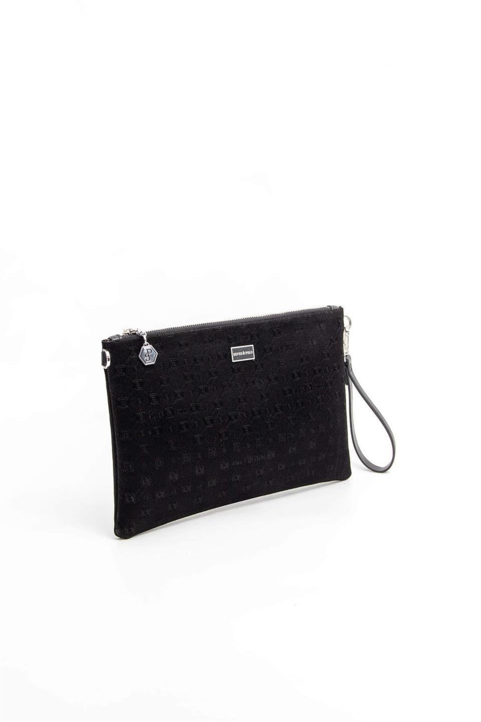 Silver Polo Siyah - Siyah Fashion Kadın Portföy ve Clutch El Çantası SP1034